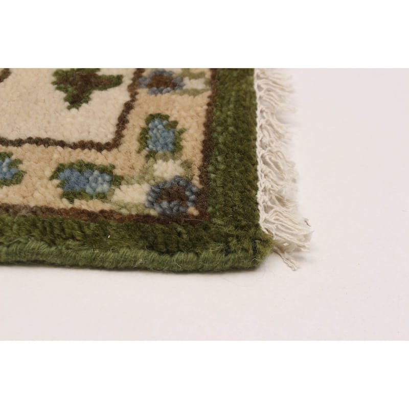 ECARPETGALLERY Hand-knotted Jules Serapi Green Wool Rug - 8'1 x 7'11
