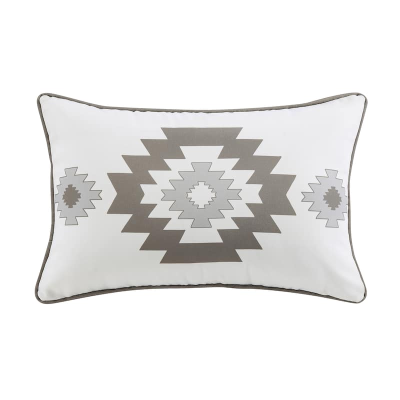 Paseo Road by Hiend Accents Free Spirit Indoor/Outdoor Pillow, 16" x 24", Gray, 1PC - 16x24