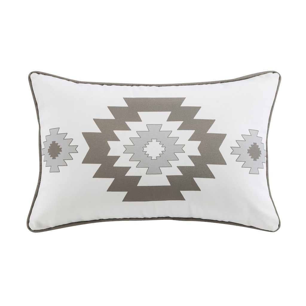 Paseo Road by Hiend Accents Free Spirit Indoor/Outdoor Pillow, 16" x 24", Gray, 1PC - 16x24