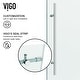 preview thumbnail 50 of 57, VIGO Elan E-class Shower Door with Clear Glass