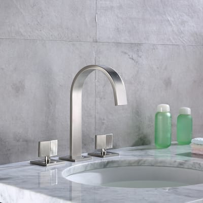 Luxier WSP05-T Widespread Bathroom Faucet with Pop-Up Drain