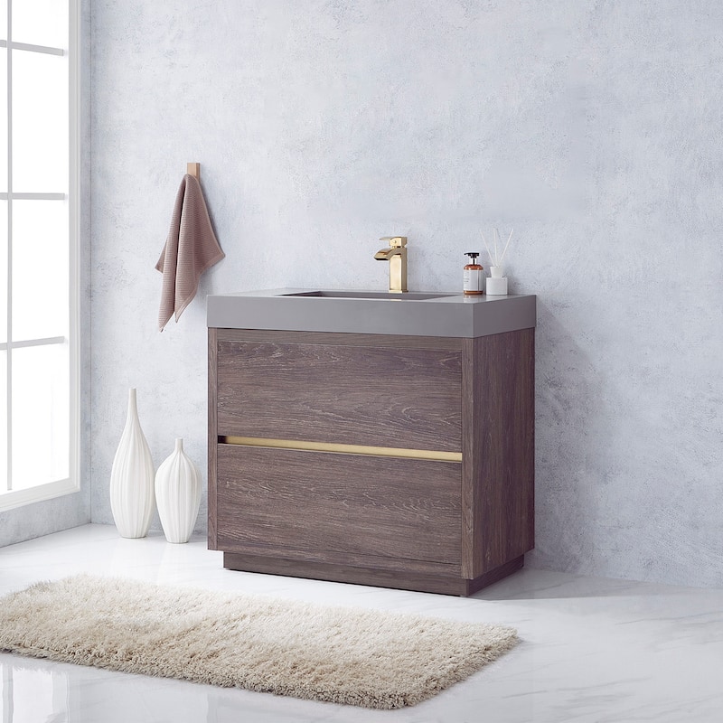 Miseno MV703036-NM Huesca 36" Free Standing Single Basin Vanity Set