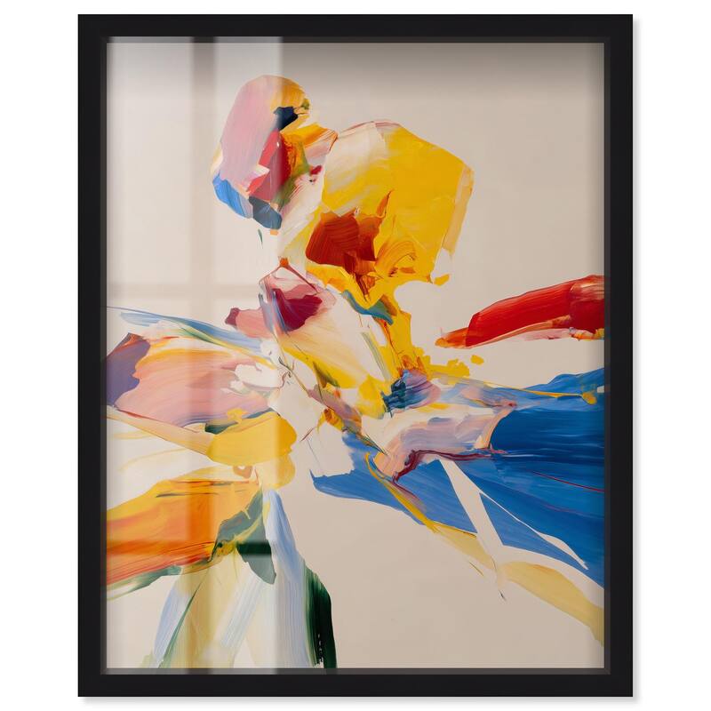 Flippant Bloom I Shadowbox by Art Remedy - Black - 36" x 45"