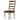 Tynecastle Ladderback Side Chair - 20.5"W x 43"H x 24"D