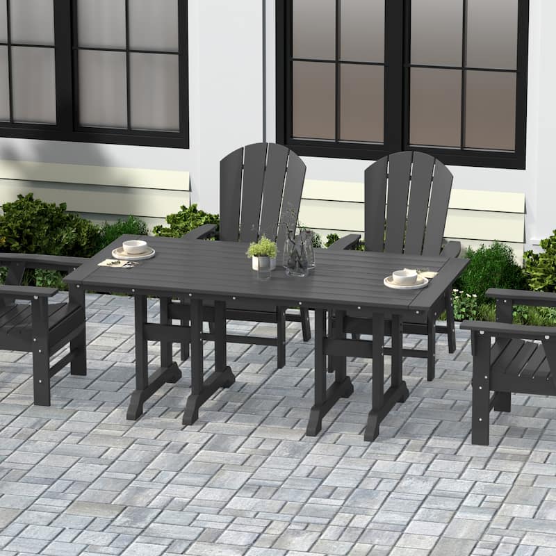 Laguna Hdpe All Weather Outdoor Patio 71" Rectangular Dining Table