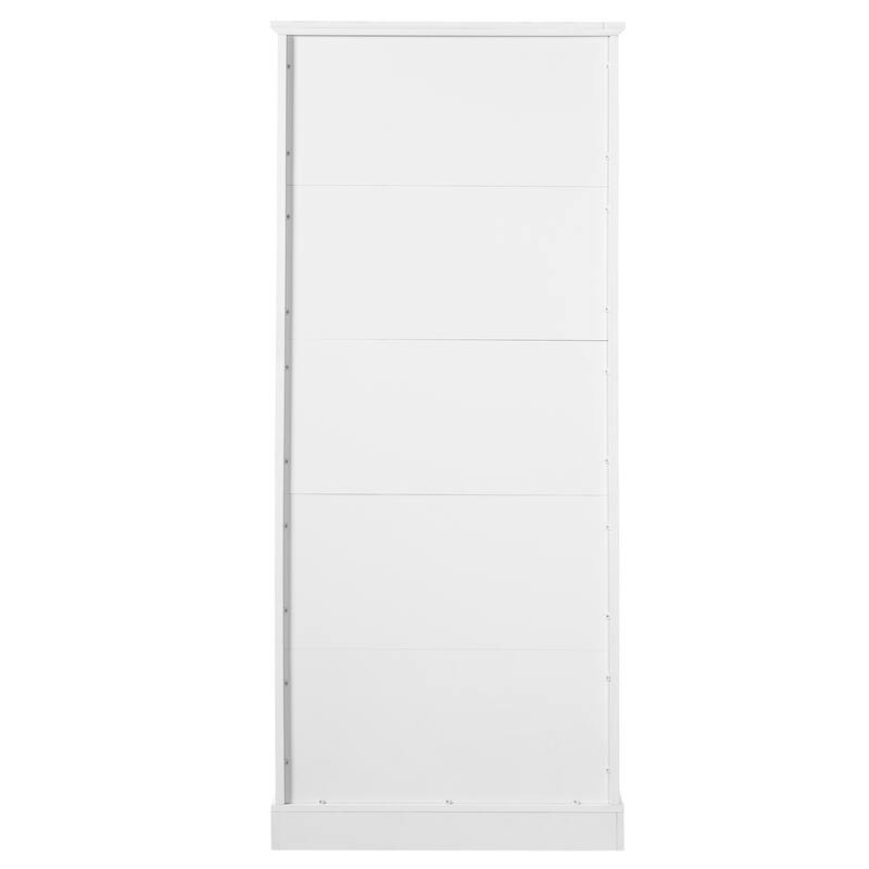 Bathroom Freestanding Cabinet with 3 Drawers (Partitioned, Standard, Deep), Adjustable Shelf, Soft-Close Doors and Steel Handles
