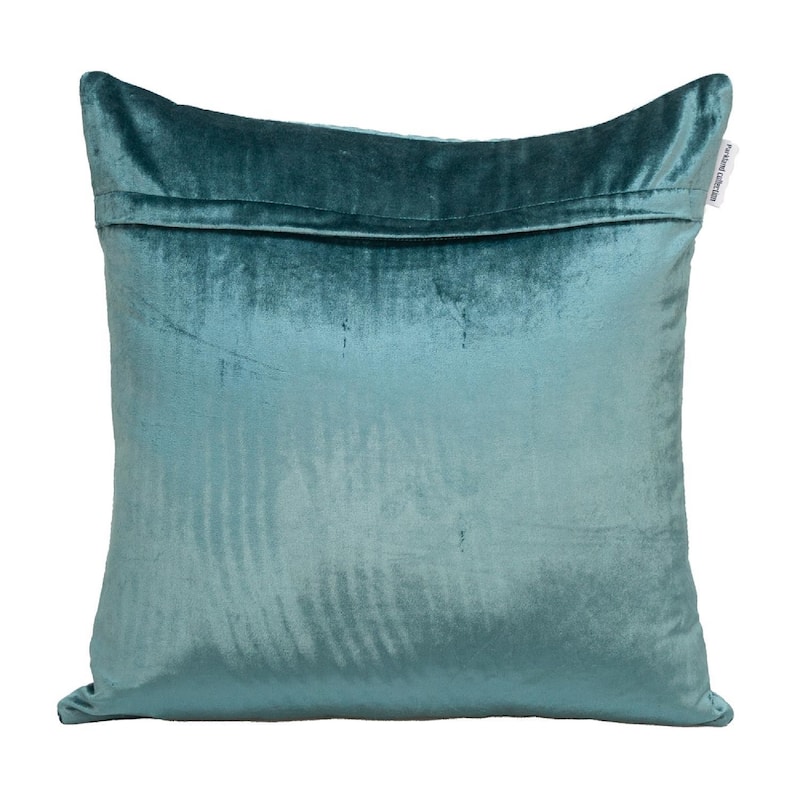 20" Teal Blue Transitional Quilted Throw Pillow