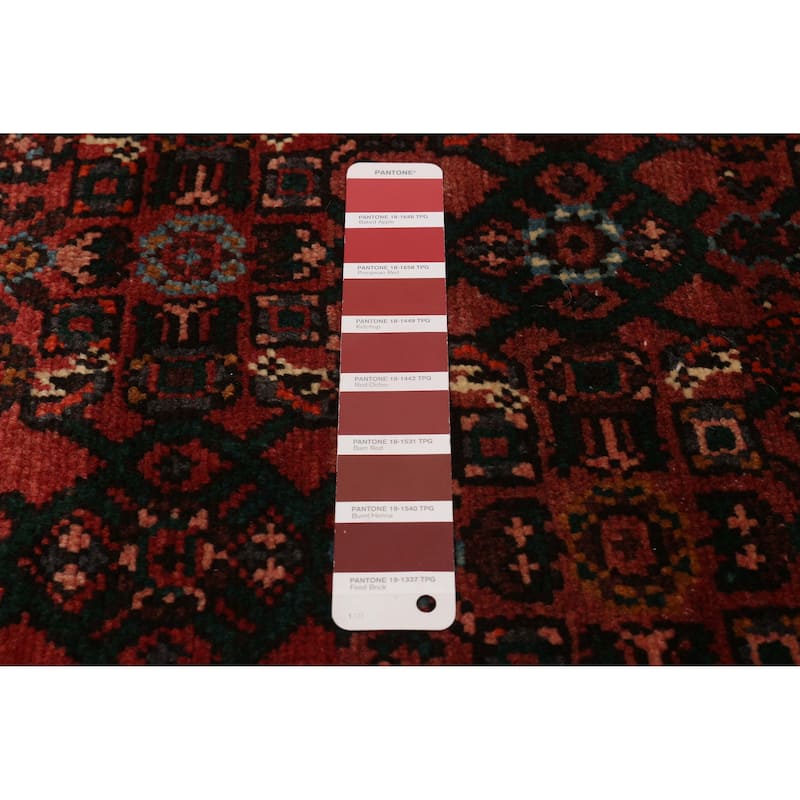 ECARPETGALLERY Hand-knotted Andelz Red Wool Rug - 2'10 x 10'1