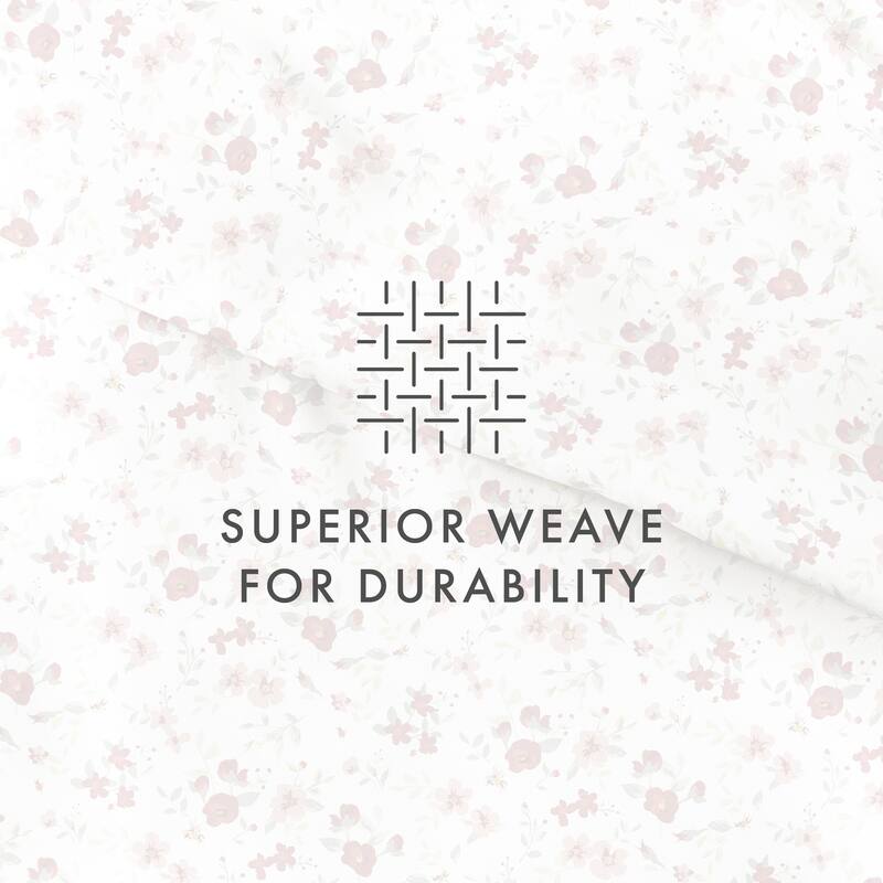 Simply Soft Oversized 3 Piece Blossoms Print Duvet Cover Set