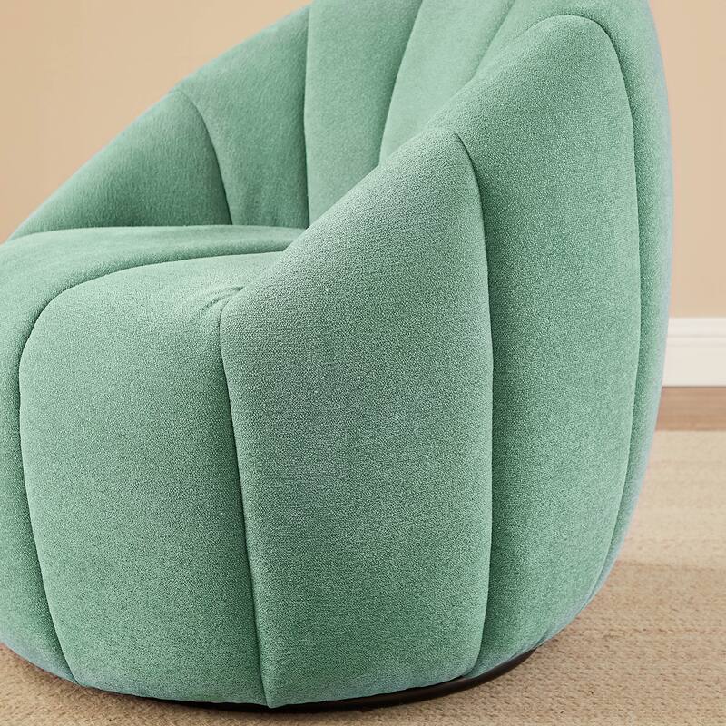 Art Leon Modern Swivel Barrel Chair