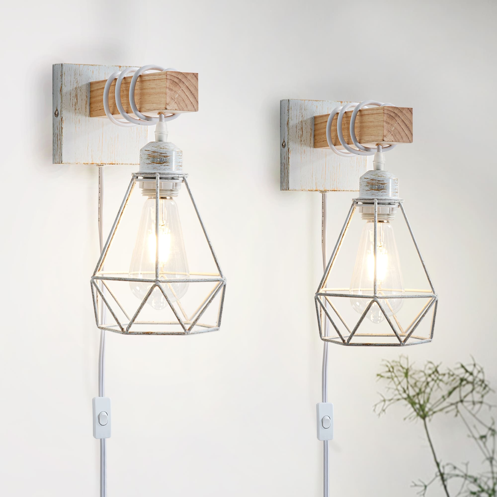 Plug in Wall Sconces Industrial White Wall Light Indoor Wall Lamp Bed Bath Beyond 35853218