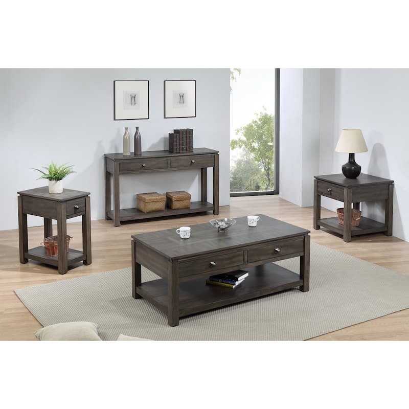 End Table With Drawer & Shelf - Modern Accent Table for Living Room, Bedroom, Small Space - 24.5