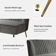 preview thumbnail 32 of 114, HULALA HOME Monica Modern Velvet Curved Tufted Back Loveseat with Metal Tapered Legs