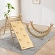 preview thumbnail 19 of 25, Foldable Pikler Triangle Set Toddler Wood Montessori Climbing Toys