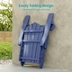 preview thumbnail 8 of 54, Bonosuki 2-Piece Folding Adirondack Chairs with Retractable Ottoman, Fire Pit Patio Chair with Cup Holder