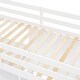 preview thumbnail 11 of 10, Full Size Wood Loft Bed with Shelves, Desk and Board, White