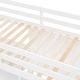 preview thumbnail 12 of 25, Twin Size Wooden Loft Bed with Shelves, Desk and Writing Board, White