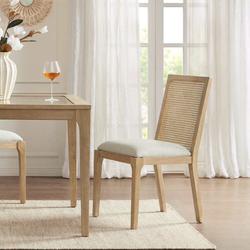 Madison Park Ashe Natural Dining Chair set of 2 - Natural