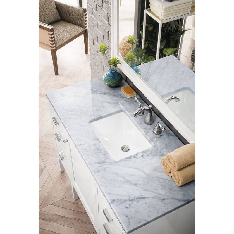 James Martin Vanities Addison 48" Single Basin Hardwood Vanity Set