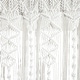 preview thumbnail 11 of 41, Lush Decor Boho Macrame Textured Cotton Valance/Kitchen Curtain/Wall Decor