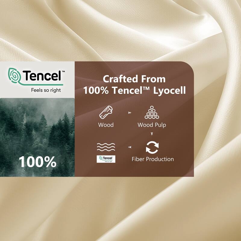Cooling Bedding Sheet Set Silky Smooth and Breathable Lyocell
