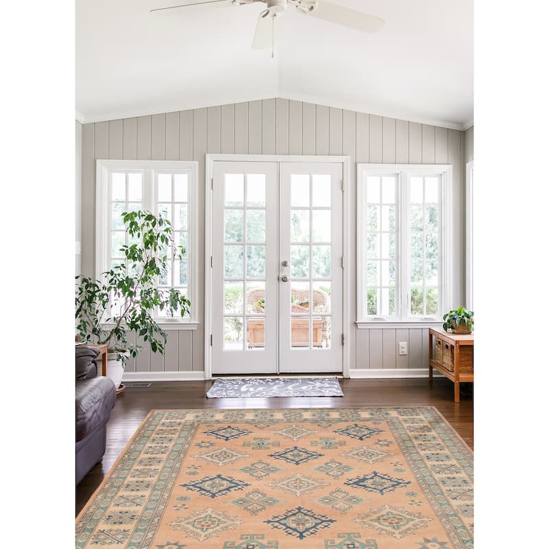 ECARPETGALLERY Hand-knotted Finest Ghazni Copper Wool Rug - 6'7 x 9'10