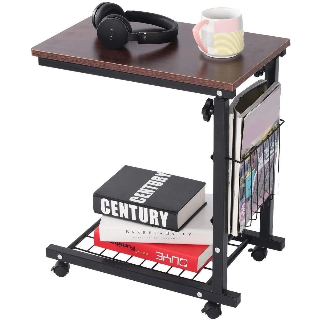 Adjustable c shaped sales side table