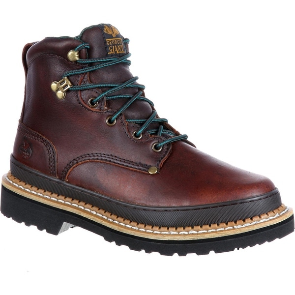 Brown Leather Work Boot, #G6274