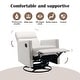 preview thumbnail 3 of 49, Roomfitters Modern Upholstered Rocker Nursery Chair, Plush Seating Glider Swivel Recliner Chair, Beige