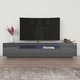 preview thumbnail 5 of 15, Miami 200 Modern 79-inch TV Stand Dark Gray