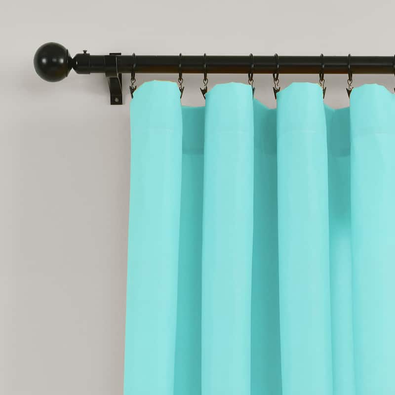 Lush Decor Glitter Ombre Metallic Print Window Curtain Panel Pair - 84" x 52"