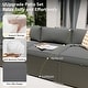preview thumbnail 174 of 179, AOXUN Fire Pit Conversation Set Rattan Sofa Set Outdoor Furniture With Cushions