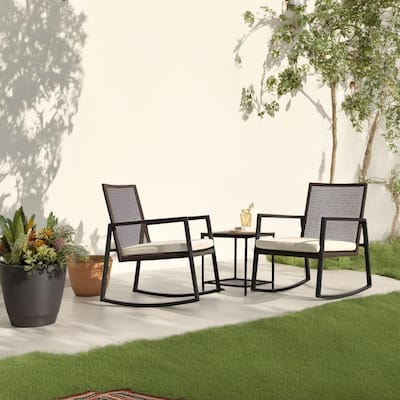 Made4Home Vianna Outdoor Acacia Wood Rocking Bistro Set
