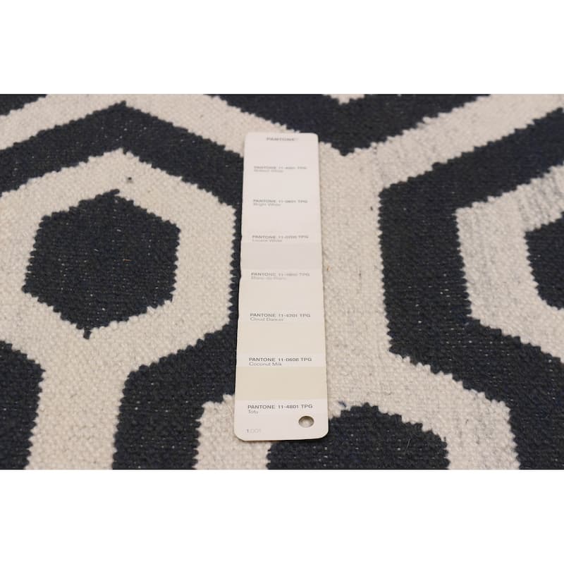Ankara FW Black, White Kilim 5'4" x 8'0" - 5'4 x 8'0