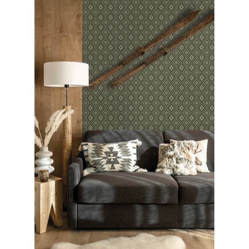 Camp Blanket Green Wallpaper