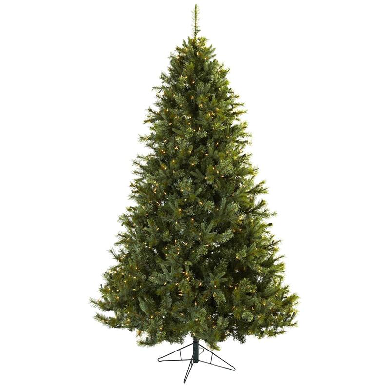 7.5' Pre-Lit Majestic Multi Pine Artificial Christmas Tree, Clear Lights - 7.5 Foot