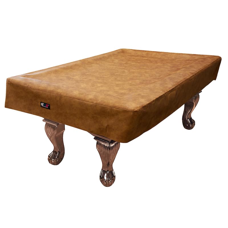 GSE™ 7ft/8ft/9ft Heavy Duty PU Leatherette Billiard Pool Table Cover - Russet - 9-ft