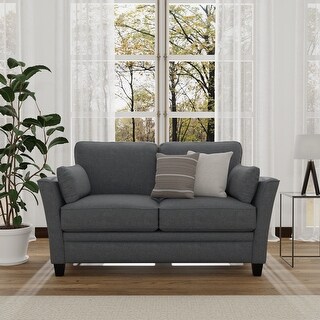 Hillsdale Grant River Upholstered Loveseat with 2 Pillows - 34H x 60W x 30.25D