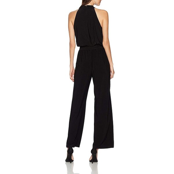 nine west black jumpsuit