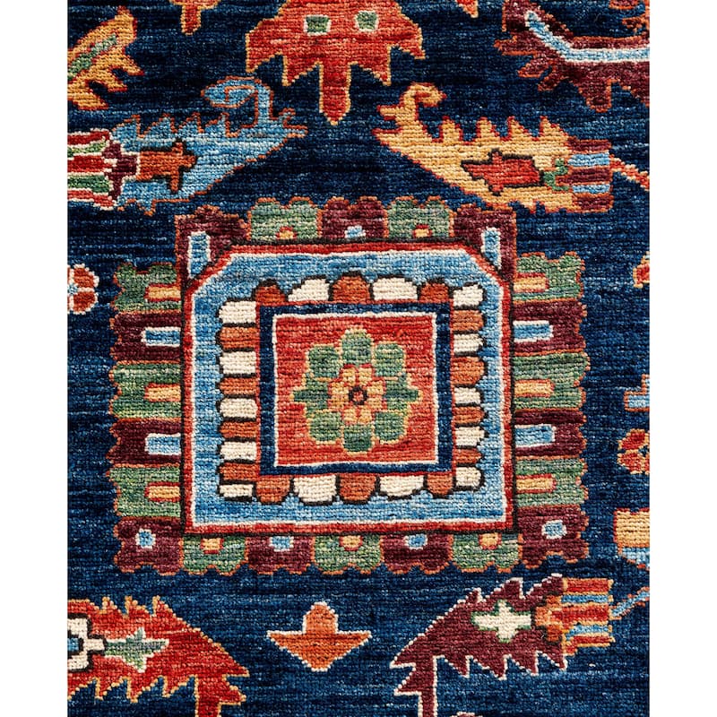 Serapi One-of-a-Kind Hand-Knotted Area Rug - Blue - 9' 0" x 11' 9"