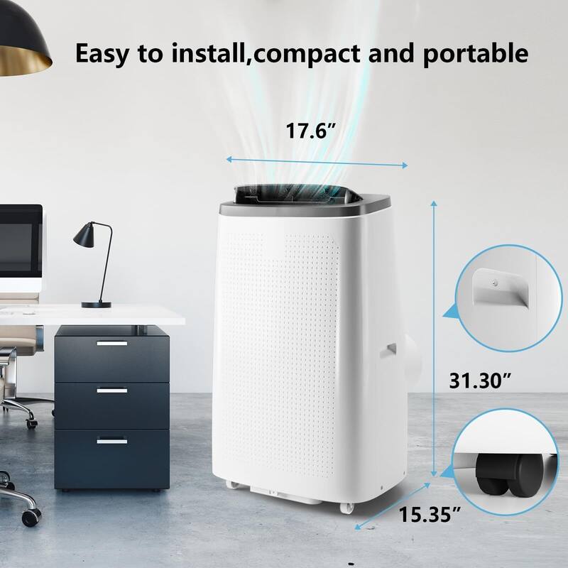 Air Conditioner,14000 BTU Portable Air Conditioner with Remote Control,Quiet AC Unit with Cool