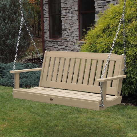 Highwood Lehigh 4-foot Eco-friendly Synthetic Wood Porch Swing