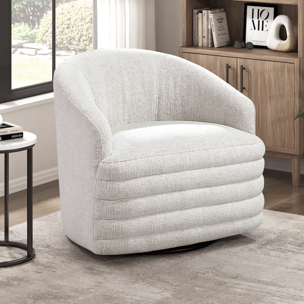 Batraw Chenille Swivel Chair