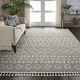 preview thumbnail 23 of 35, Nourison Moroccan Shag Plush Boho Area Rug 5'3" x 7'11" - Silver - Rectangle
