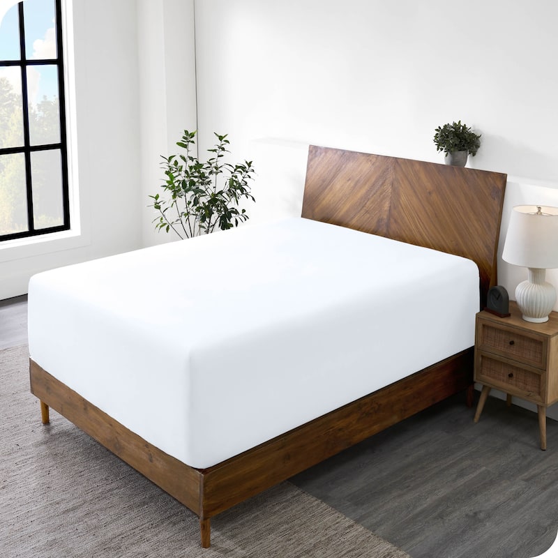 Bare Home Ultra-Soft Microfiber 22 Inch Extra Deep Pocket Fitted Sheet