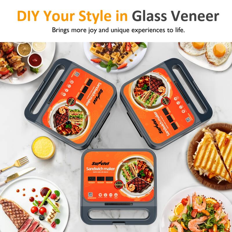 1000W 3 in 1 Sandwich Maker - N/A