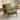 Upholstered Linen Blend Accent Chair with Wooden Legs and One Pillow Beige