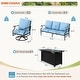 preview thumbnail 61 of 119, MAISON ARTS Outdoor Sofa Set 4/6-Piece Patio Conversation Set with 45'' Gas Fire Pit Table