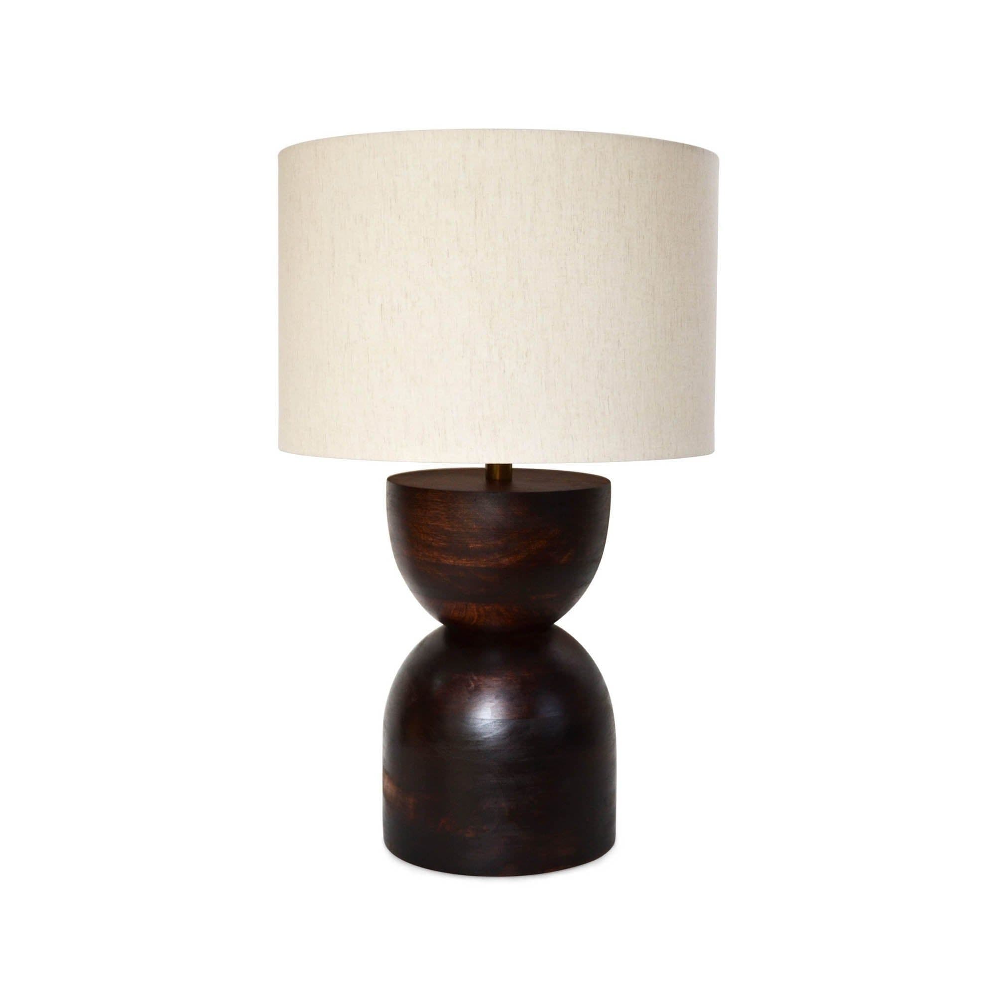 Millerville 26" Table Lamp with Fabric Shade, Brown