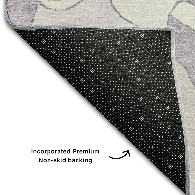 Premium Washable Super Soft Modern Floral Mayfield Rug